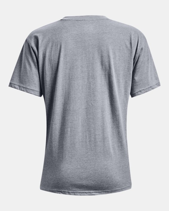 Women's UA Woven Pocket T-Shirt, Gray, pdpMainDesktop image number 5